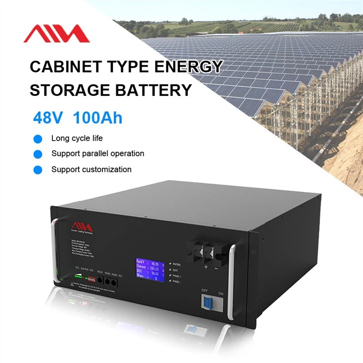 Sunnew 48v Solar Battery 5kwh 100ah Lifepo4 Battery Cabinet Server Rack Mount Lithium Ion Phosphate Battery